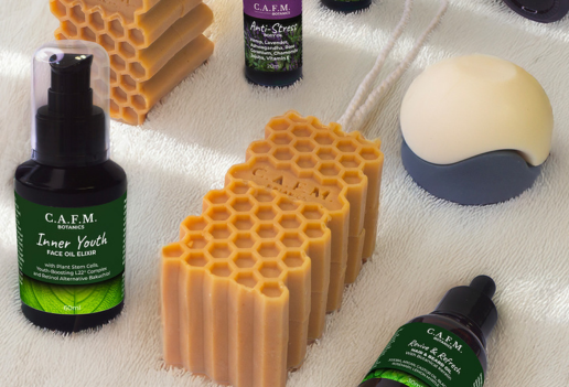 A Honeycomb-Inspired Soap Design from C.A.F.M. Botanics