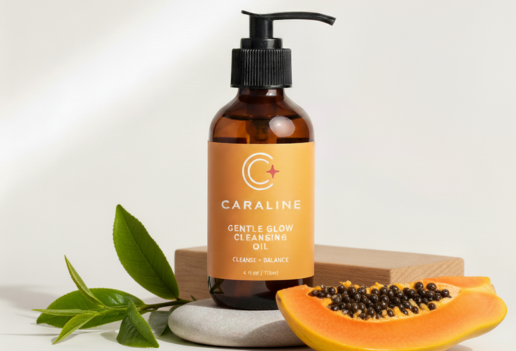 A Closer Look at Caraline Skincare’s Gentle Glow Cleansing Oil