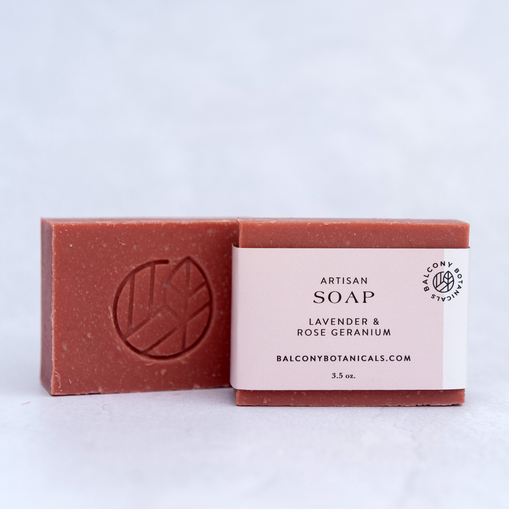 Lavender & Rose Geranium Artisan Soap