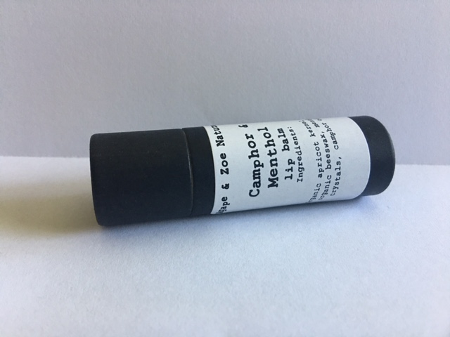 Agape & Zoe Naturals Camphor Menthol Lip Balm