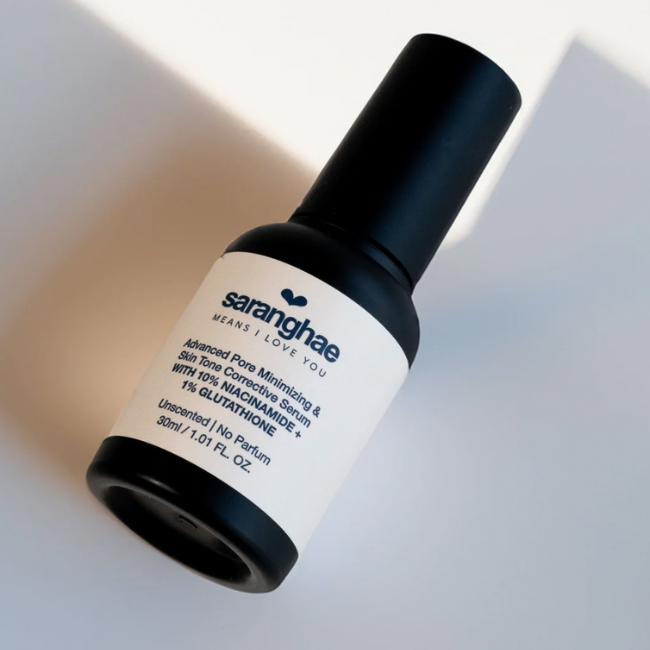 Advanced Pore Minimizing & Skin Tone Corrective Serum With 10% Niacinamide + 1% Glutathione