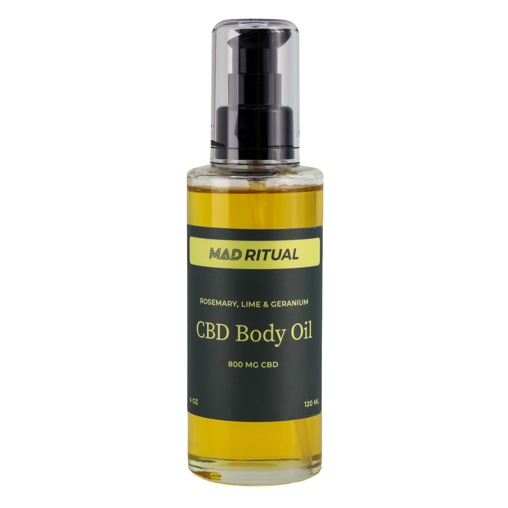 CBD Body Oil - Rosemary, Geranium + Lime