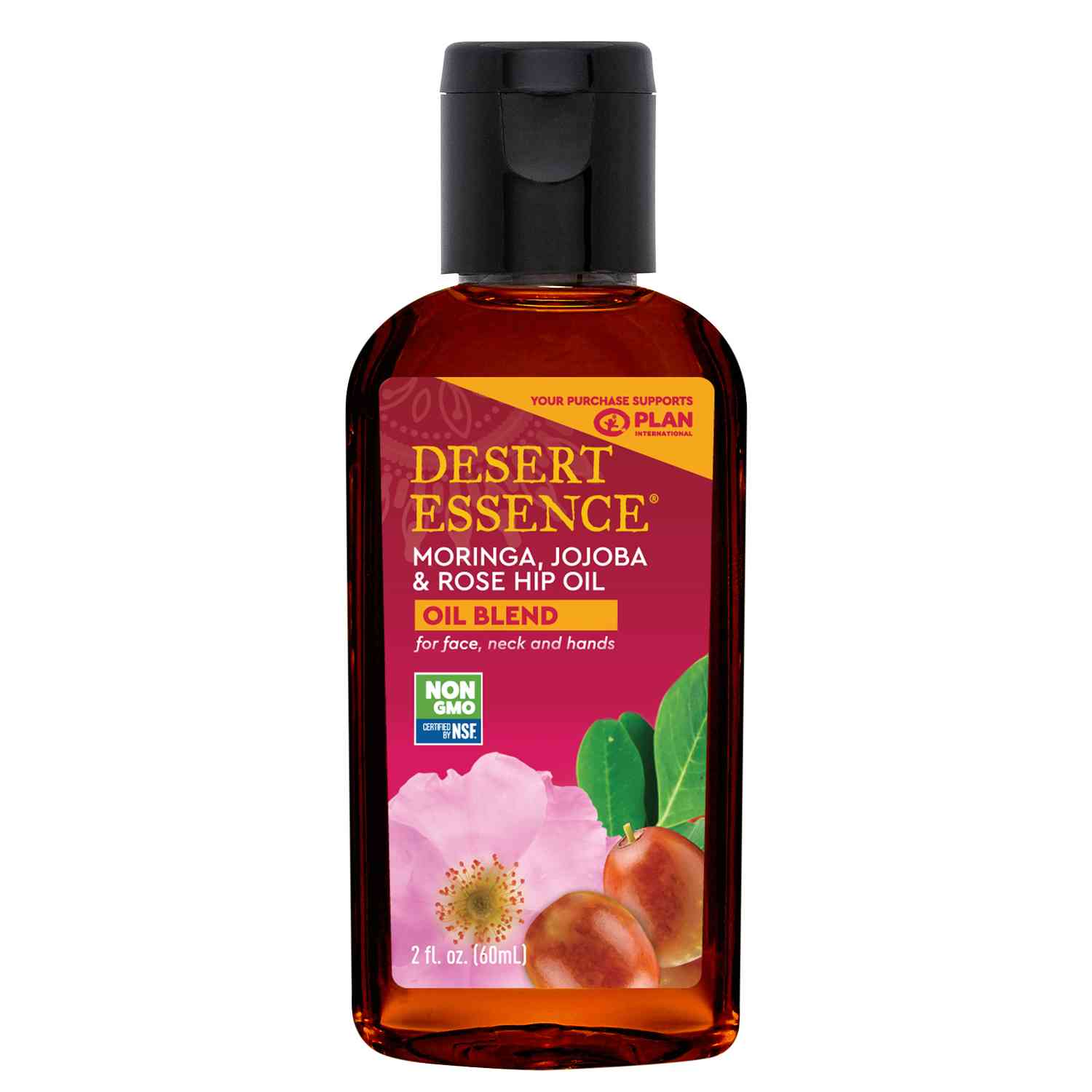 Desert Essence Moringa, Jojoba & Rose Hip Oil Blend