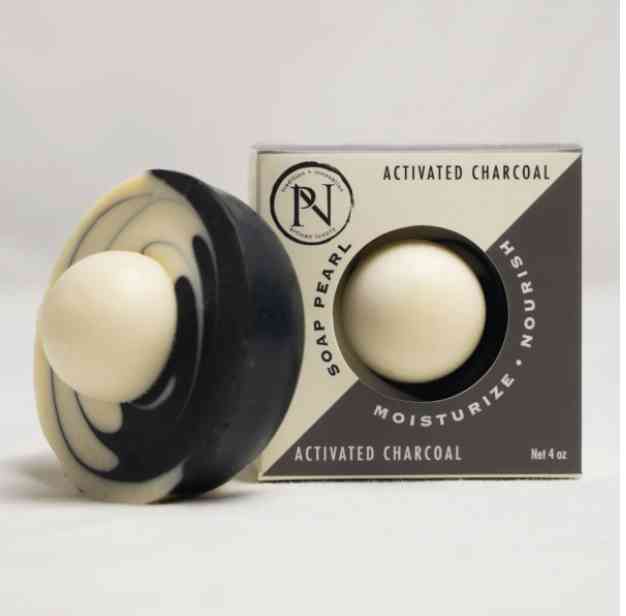 PN Massage Soap with Activated Oxygen (Detox, Heal & Nourish: Activated Charcoal + Oatmeal & Honey)