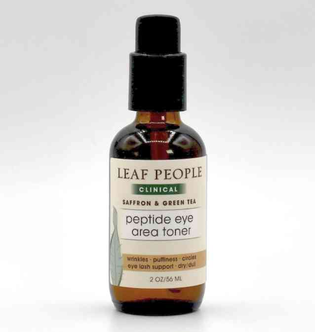 saffron & green tea peptide eye area toner