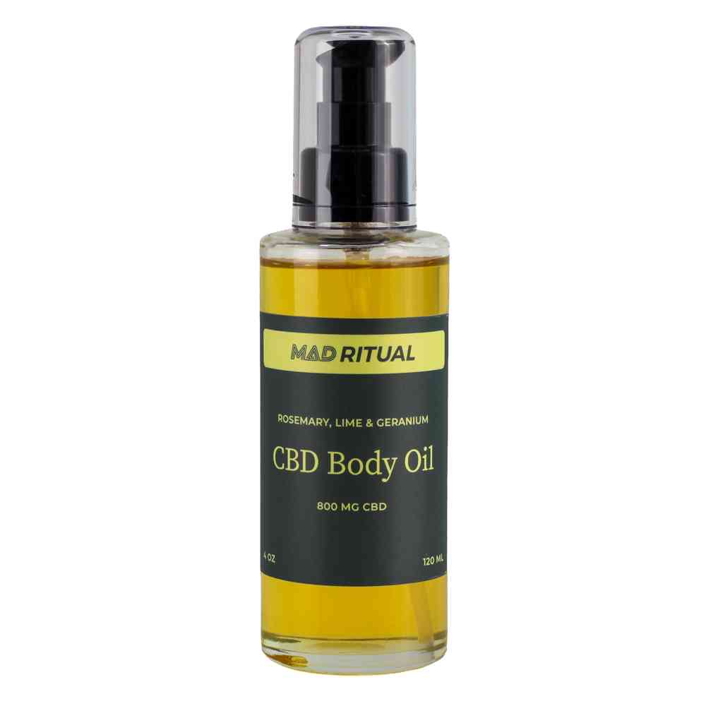 CBD Body Oil - Rosemary, Geranium + Lime