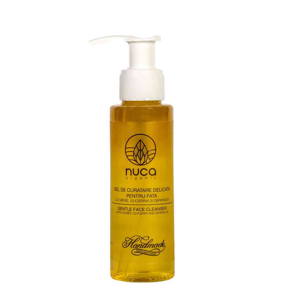 Gentle face cleanser with honey, glycerin and geranium